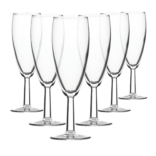 Saxon Champagne Flutes - 150ml - Set of 6