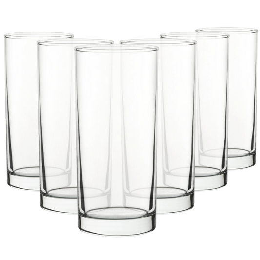 Pure Glass Highball Glasses - 375ml - Set of 6