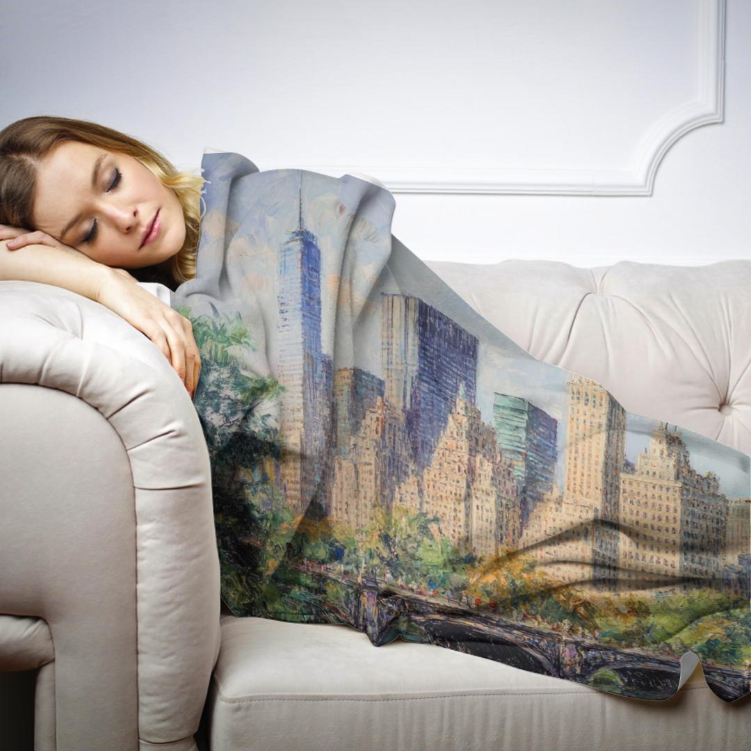 Manhattan Skyscraper Blanket