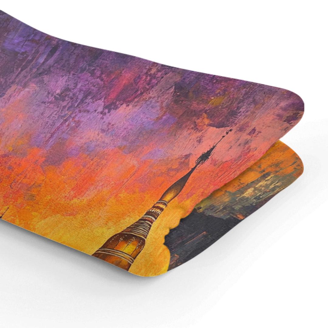 Shwedagon Sunset Reflection Blanket
