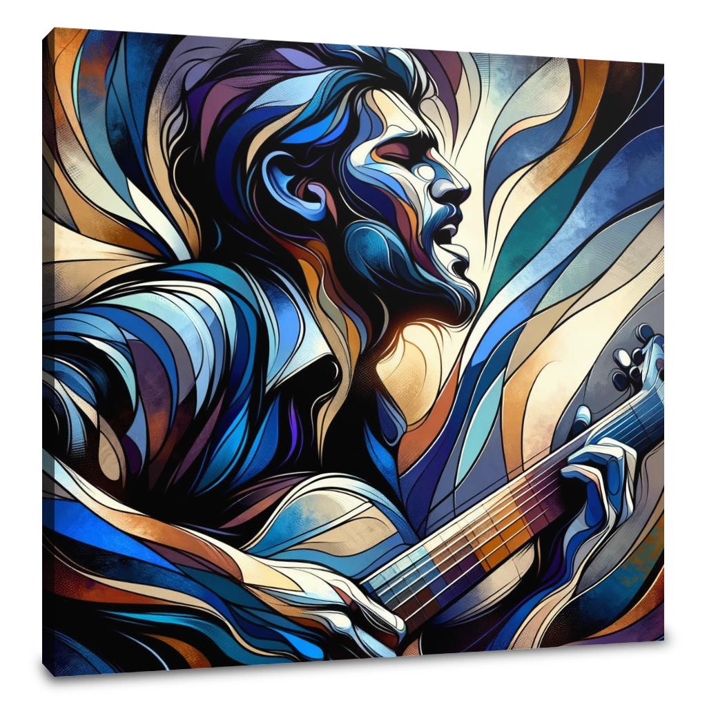 Passionate Guitarist Canvas