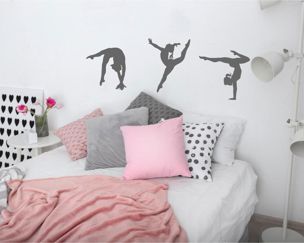 Gymnast Wall Stickers – Elegant Gymnastics Wall Decor for Bedroom