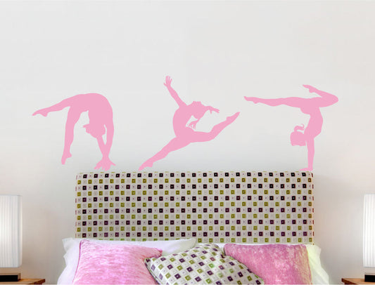 Gymnast Wall Stickers – Elegant Gymnastics Wall Decor for Bedroom
