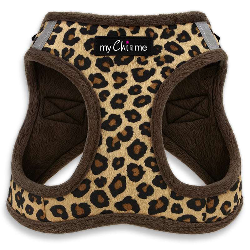 Tiny Trails Step In Luxury Leopard Puppy and Small Dog Harness