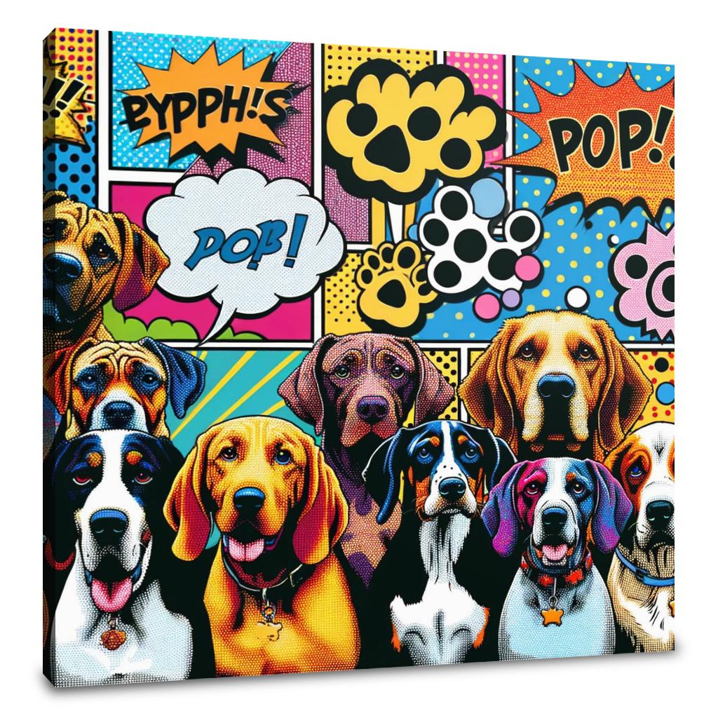 Pop Paws Parade Canvas