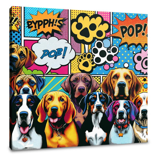 Pop Paws Parade Canvas