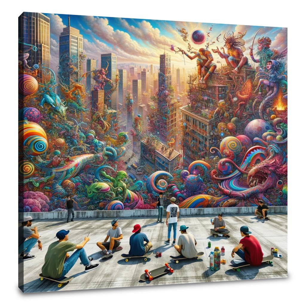 Rooftop Rendezvous Canvas