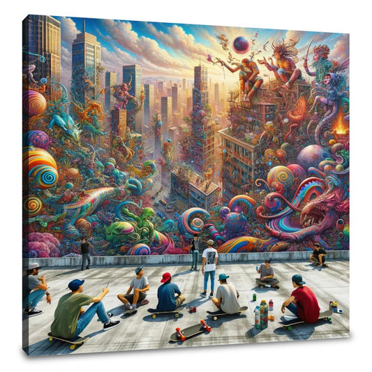 Rooftop Rendezvous Canvas