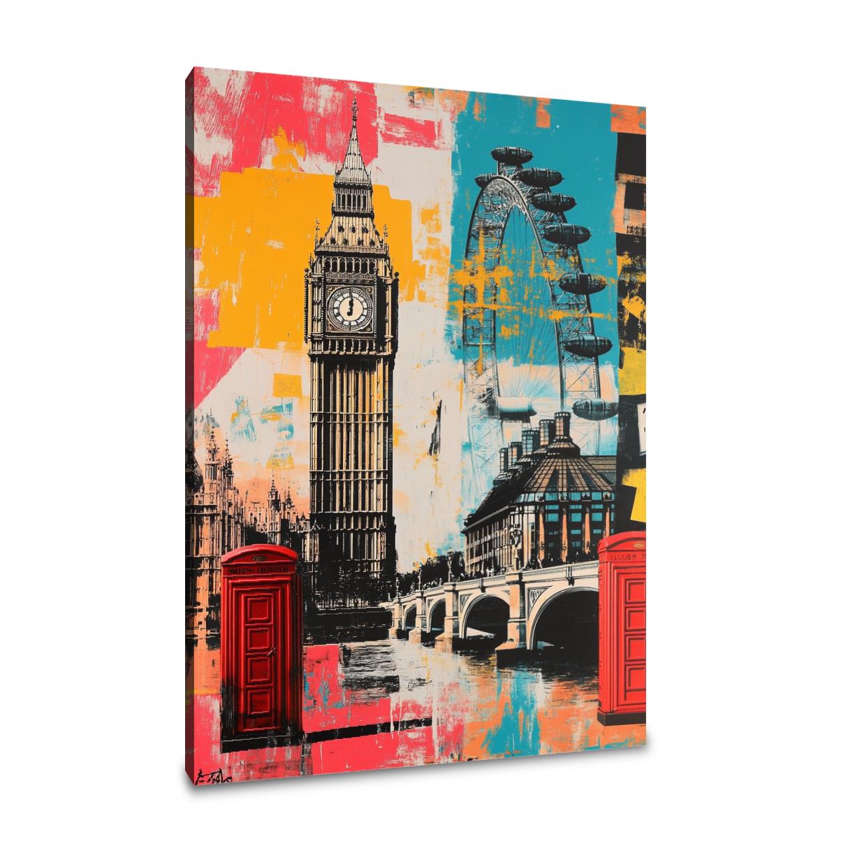 London Icons Burst Canvas