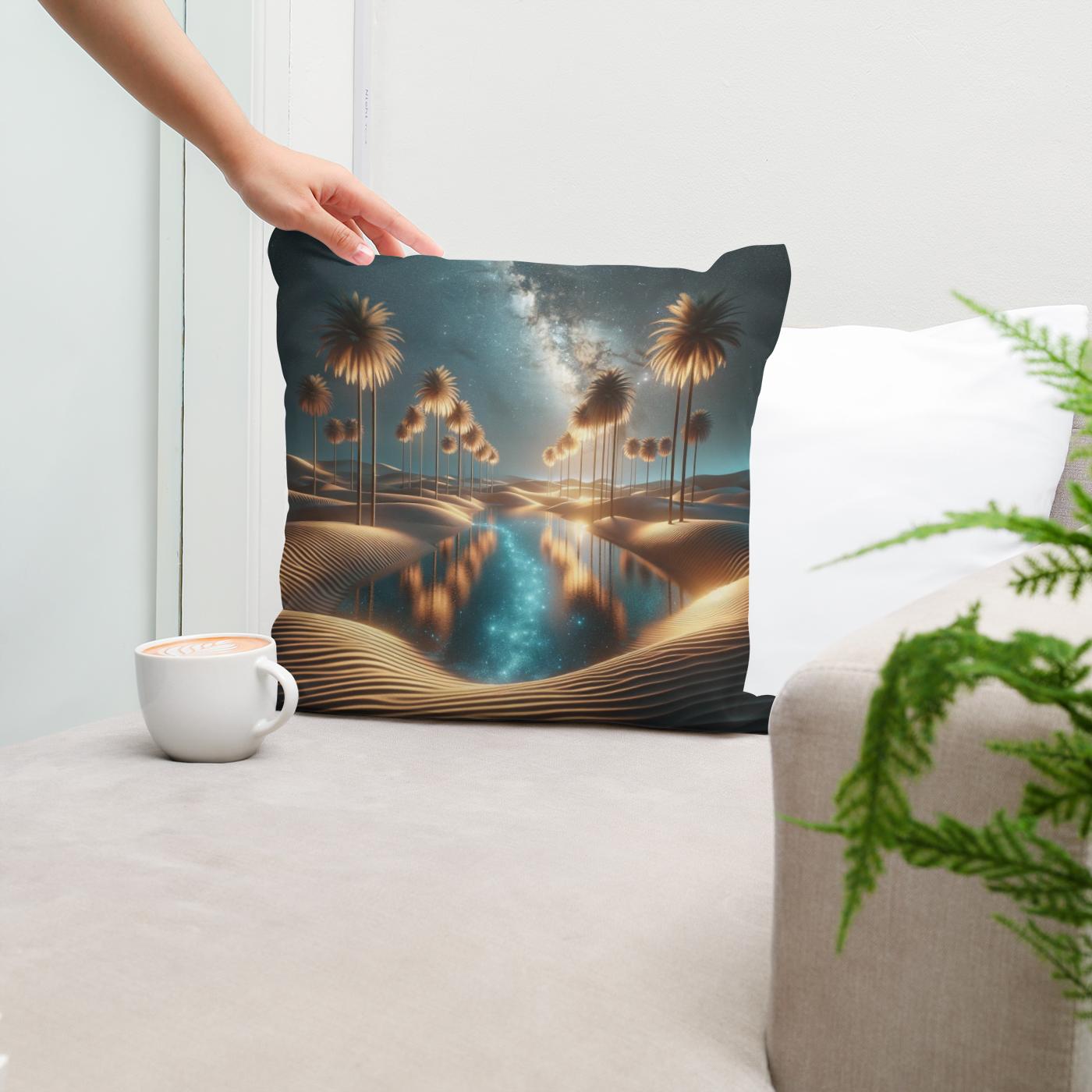 Starlight Oasis Cotton Cushion