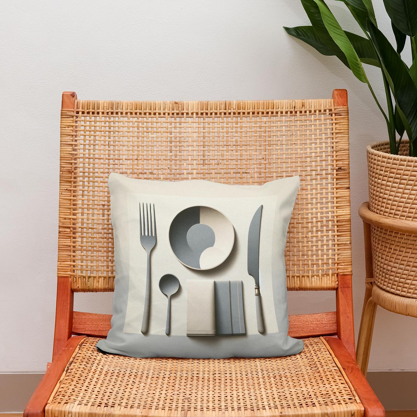 Elegant Feast Cotton Cushion