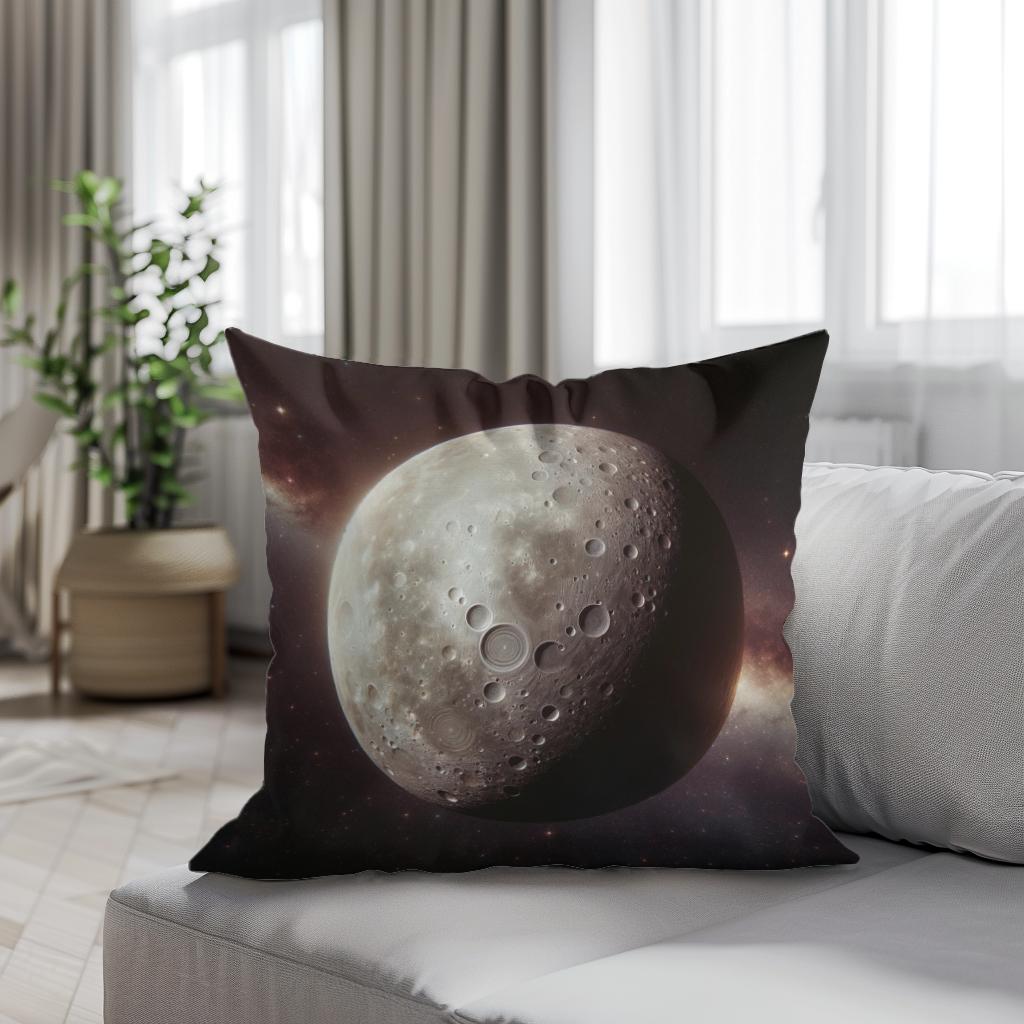 Ganymede's Magnetic Mystery Cotton Cushion