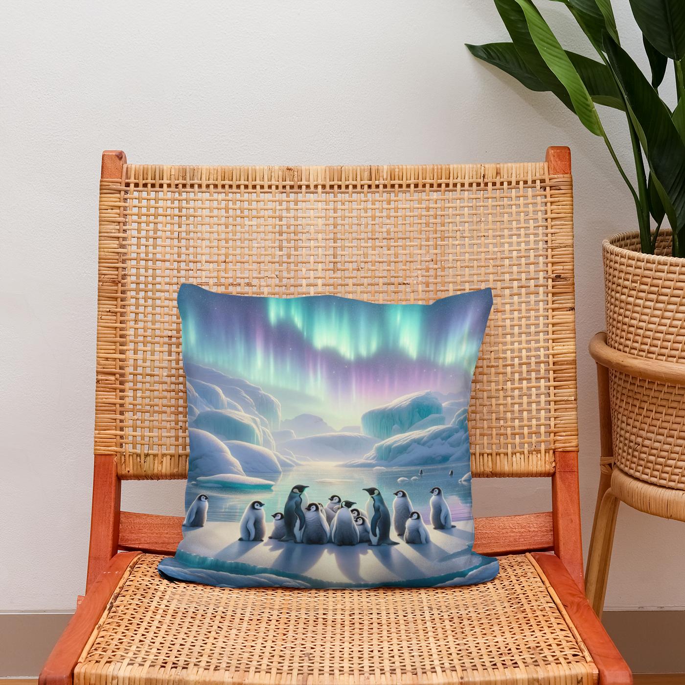 Polar Whispers Cotton Cushion