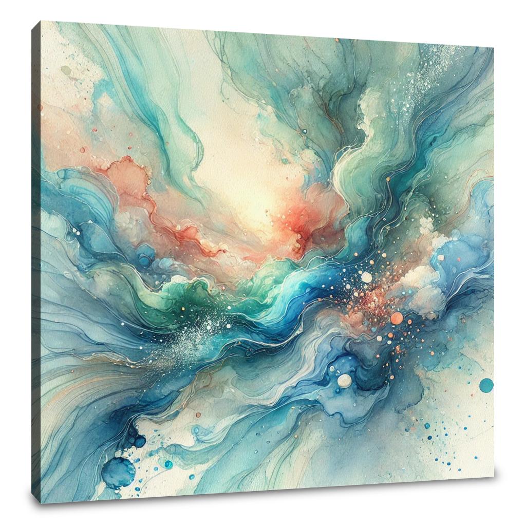 Oceanic Dream Swirl Canvas