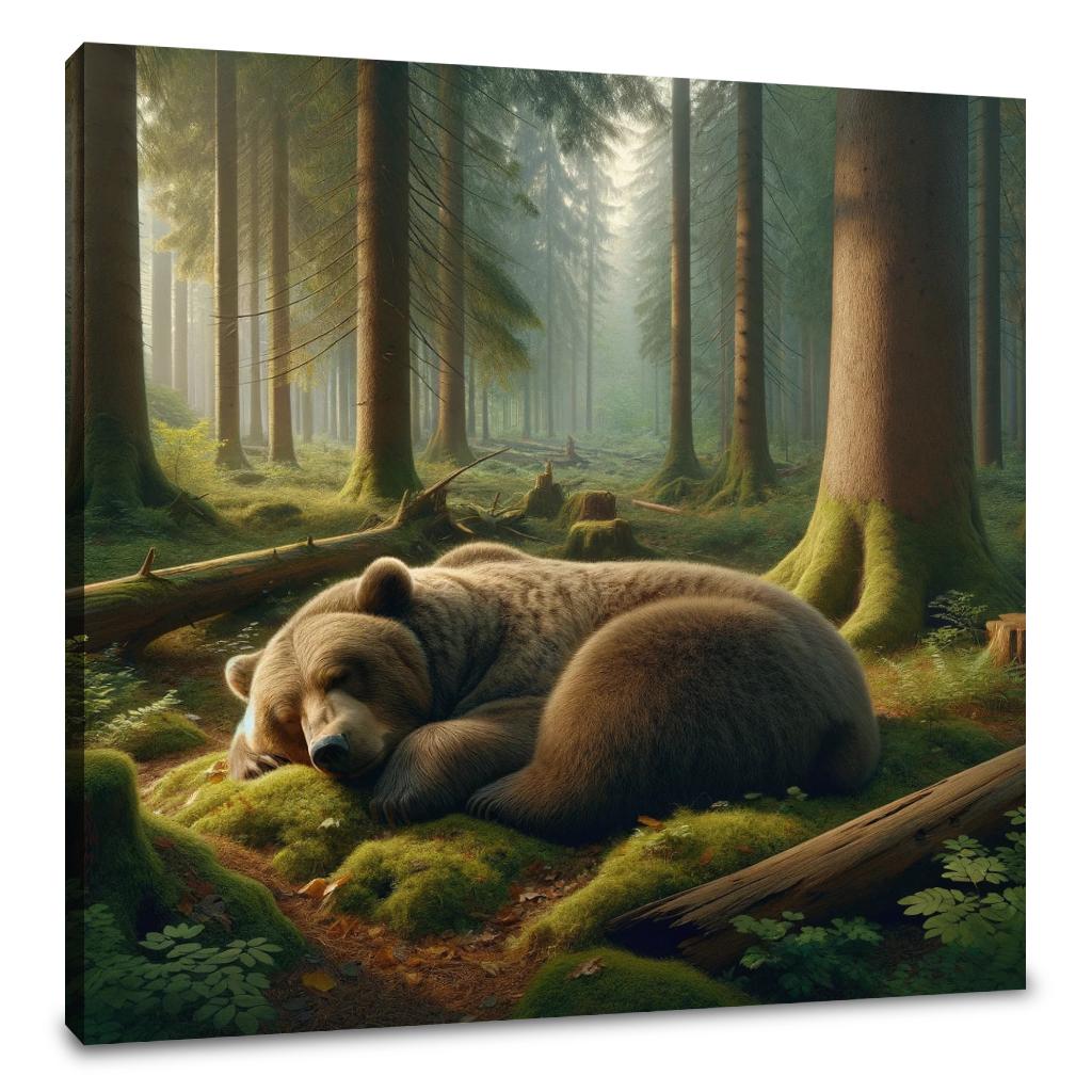 Forest Slumber Canvas