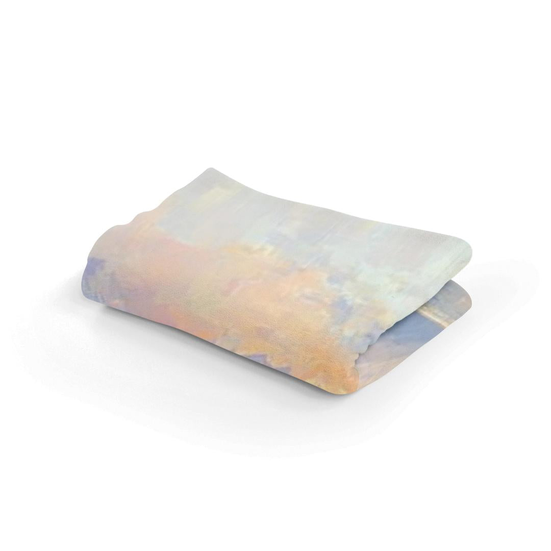 Serene Lake Dawn Blanket