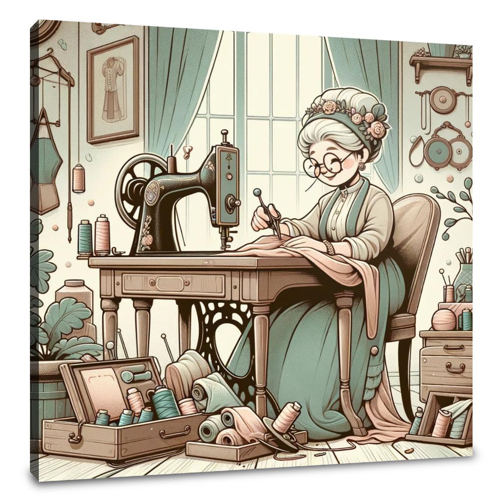 Charming Seamstress Canvas