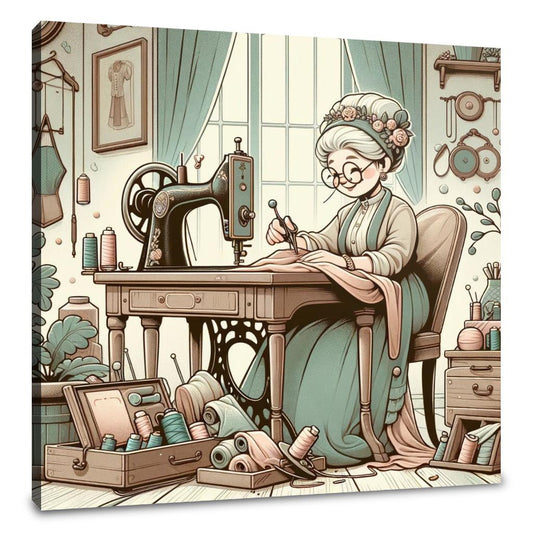 Charming Seamstress Canvas