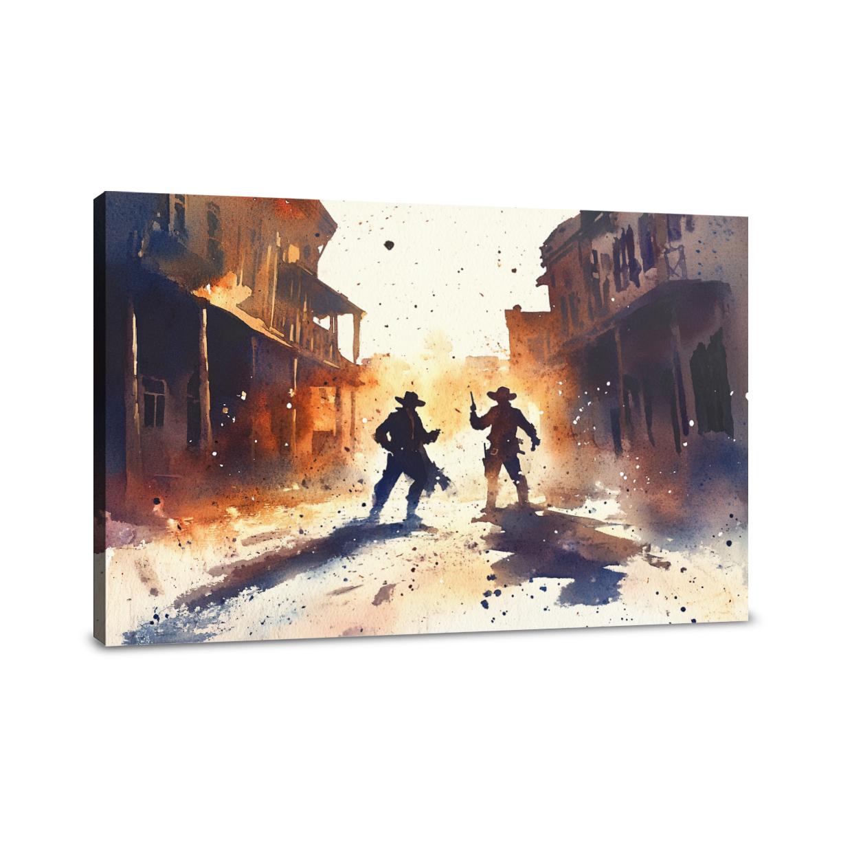 Outlaws at High Noon Canvas