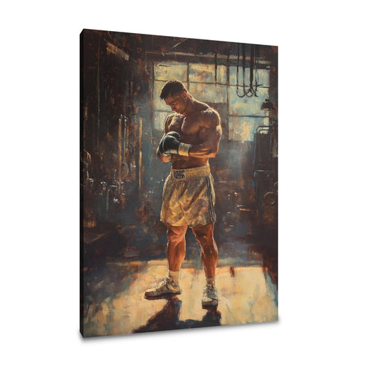 Determined Boxer Canvas