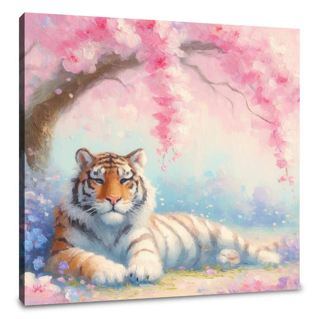 Pastel Tiger Dreamscape Canvas