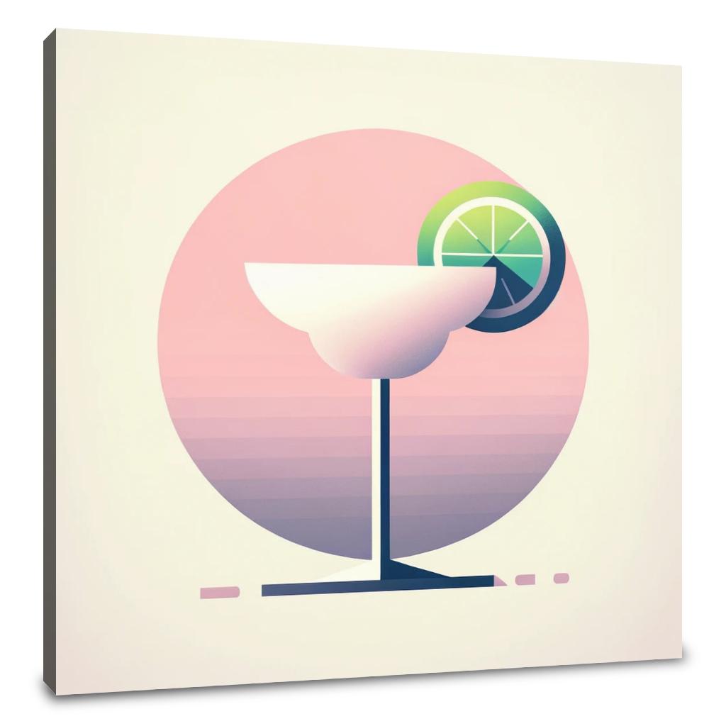 Daiquiri Minimalist Art Canvas