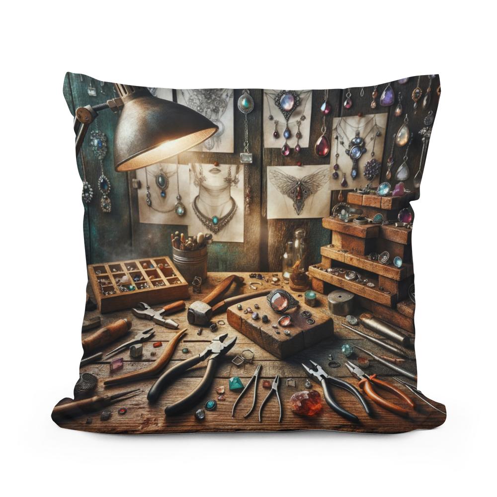 Artisan Elegance Cotton Cushion