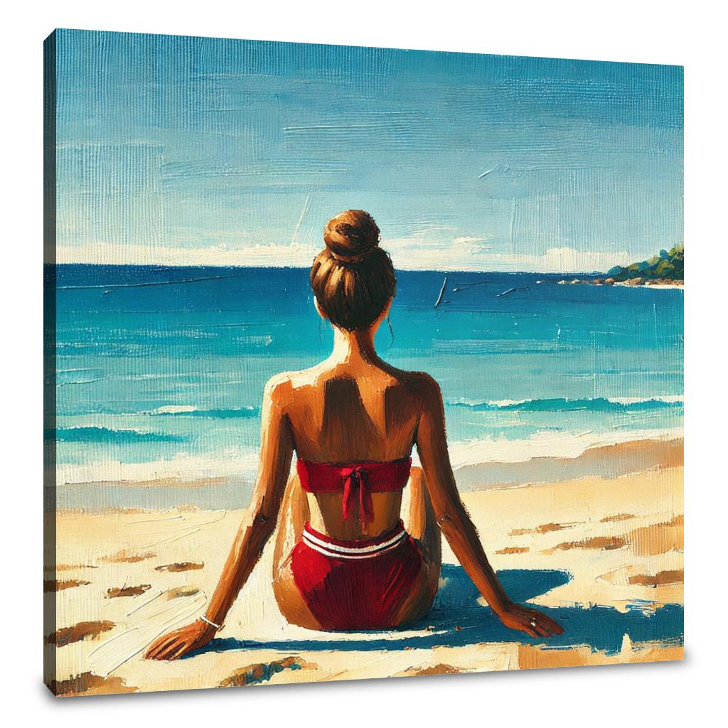 Tranquil Beach Serenity Canvas