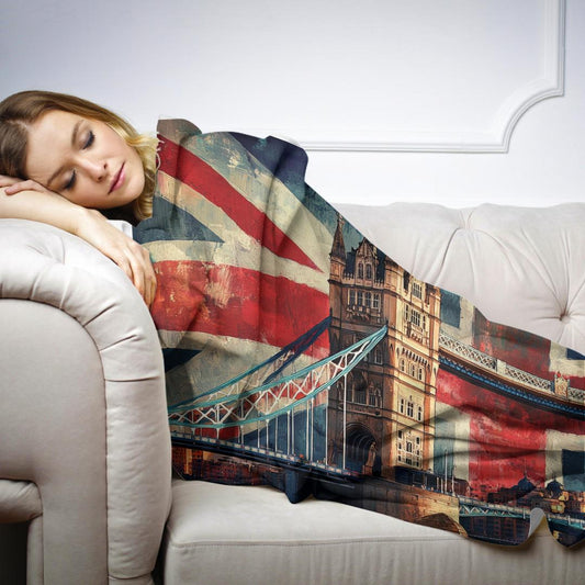 Tower Bridge Flag Blanket