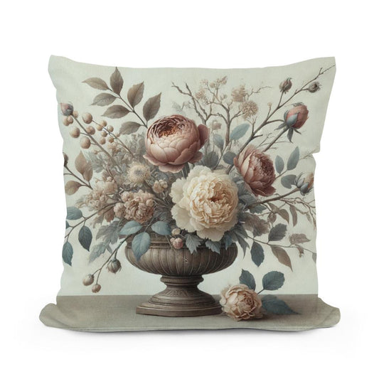 Victorian Ikebana Cotton Cushion