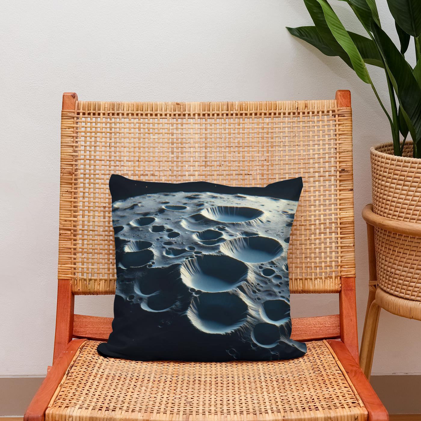 Mercury's Hollows Mystery Cotton Cushion