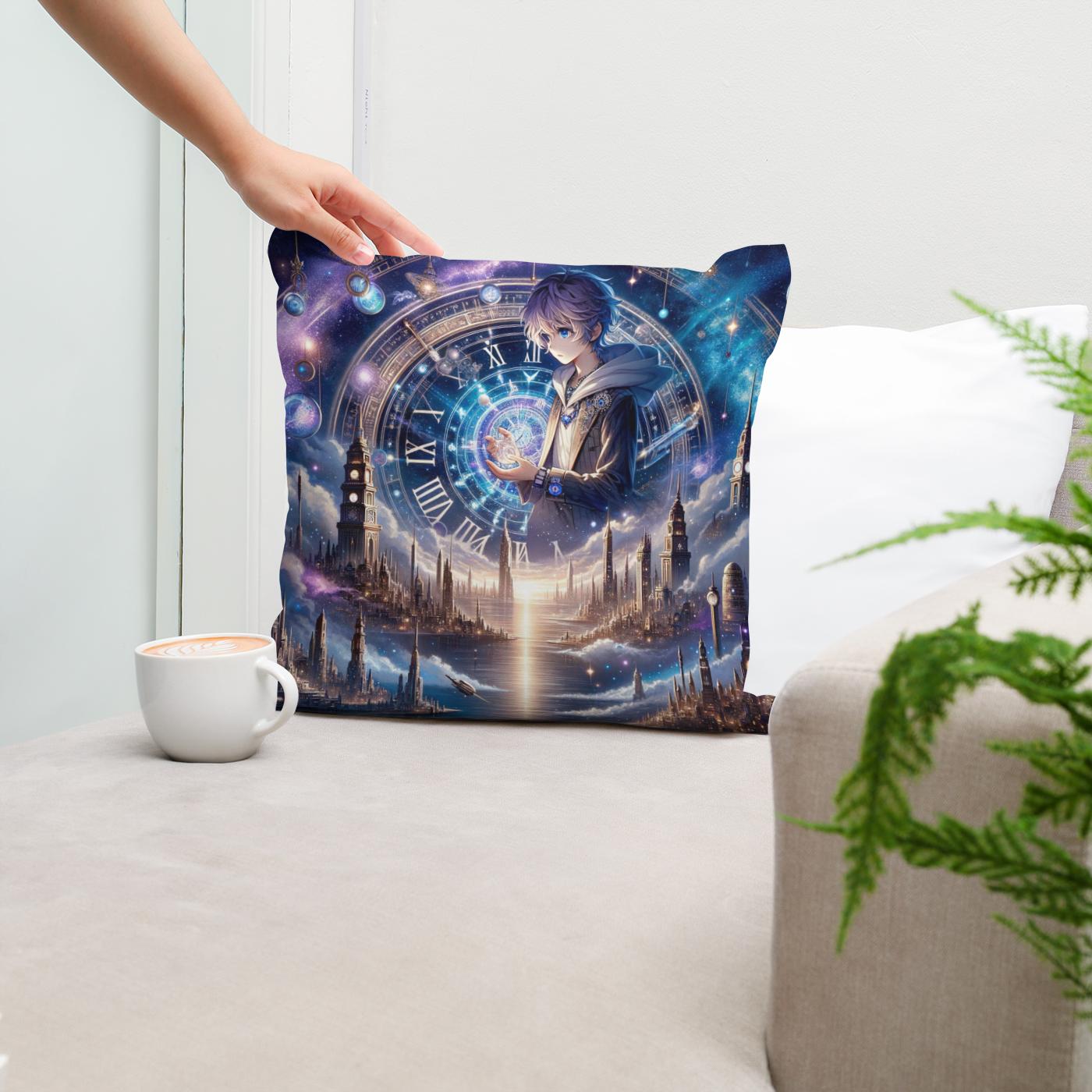 Cosmic Time Voyager Cotton Cushion