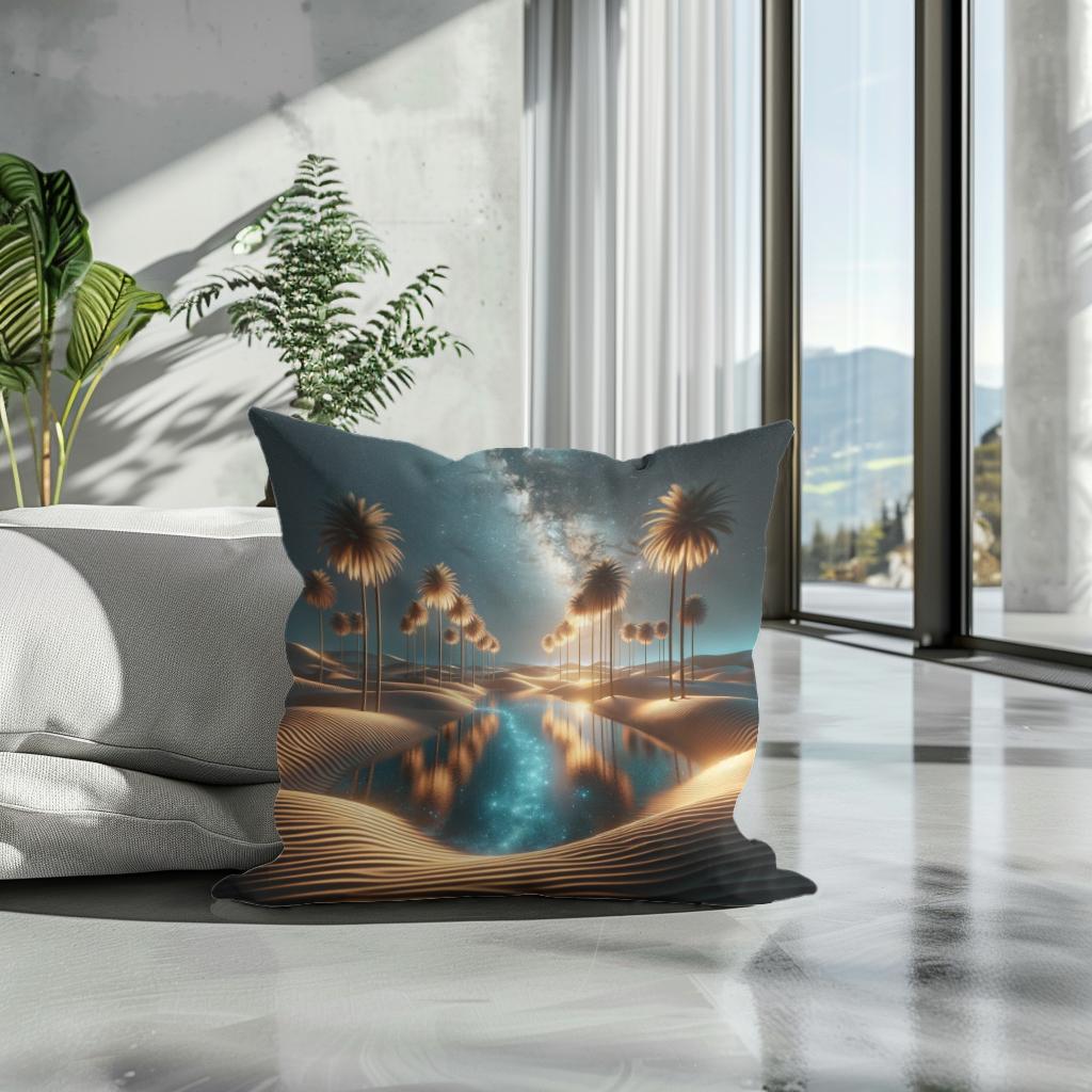 Starlight Oasis Cotton Cushion