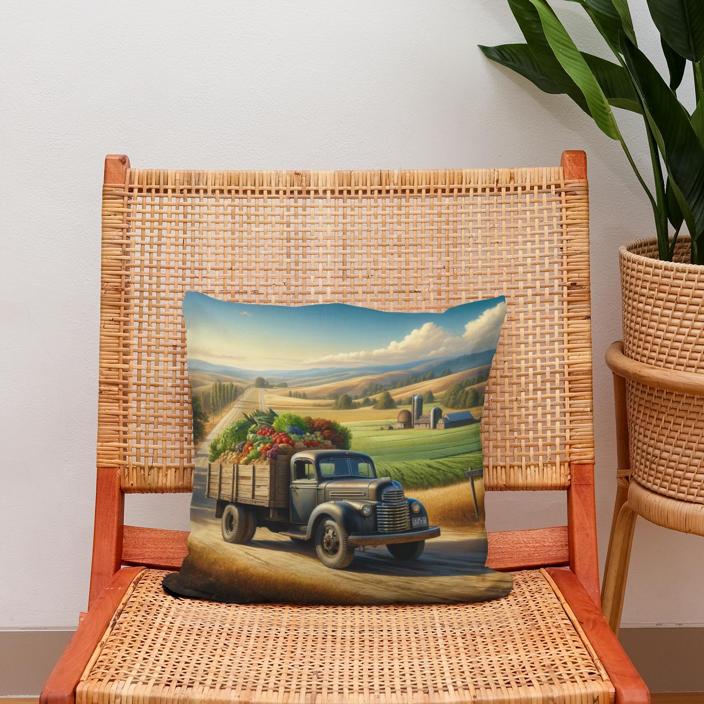 Harvest Road Journey Cotton Cushion