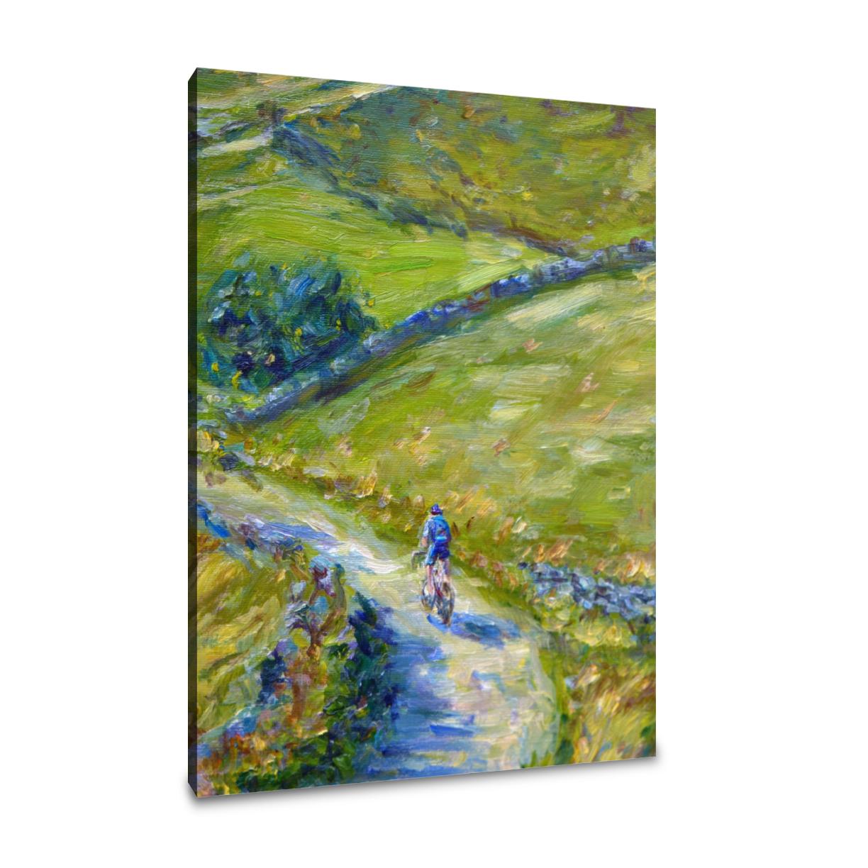Cyclist's Journey Canvas