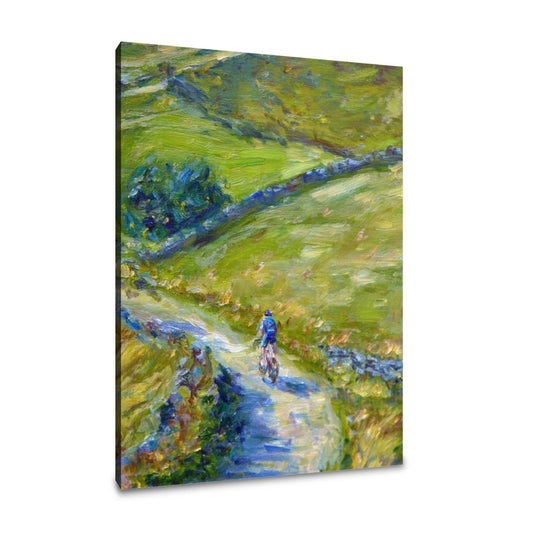 Cyclist's Journey Canvas