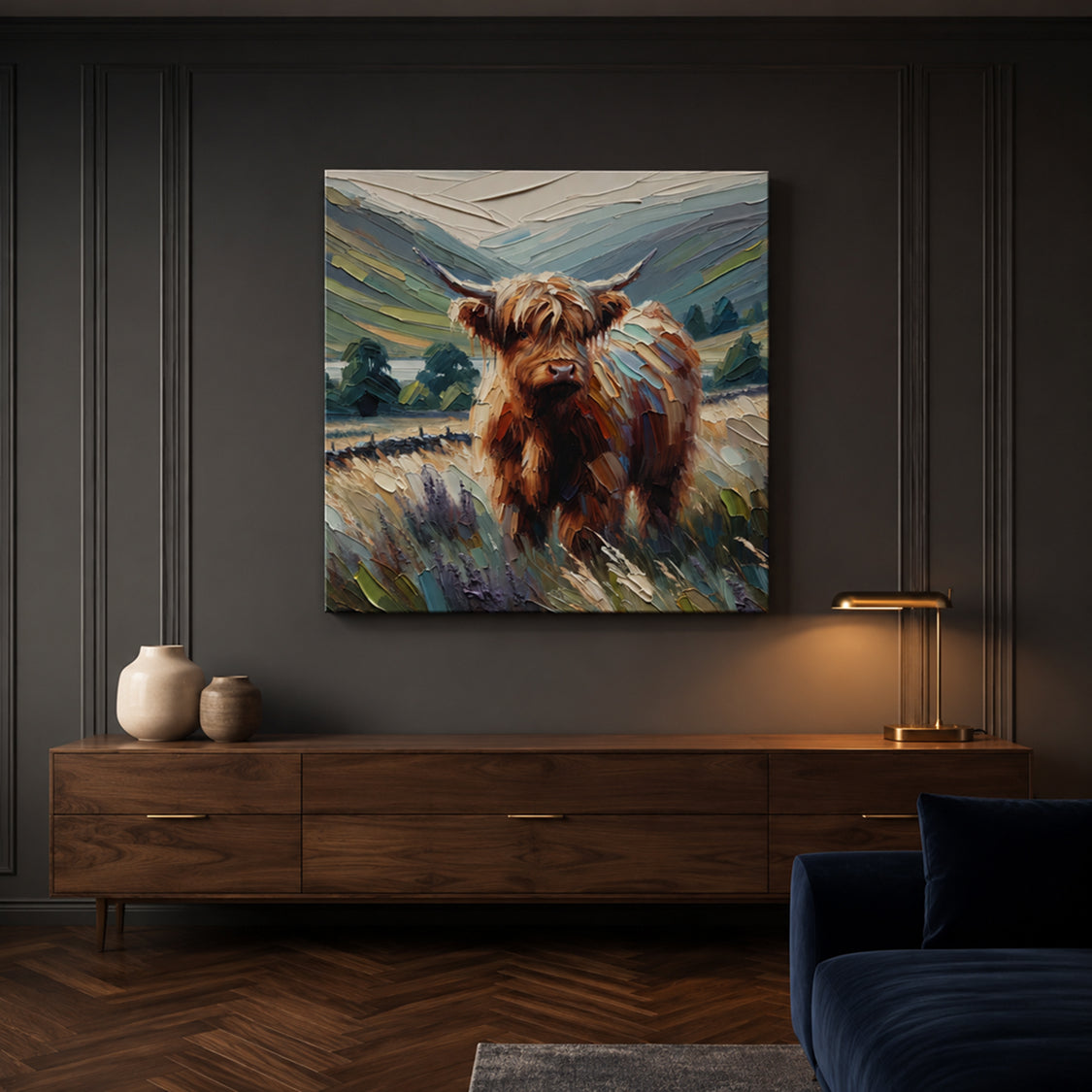 Muted Highland Journey Canvas