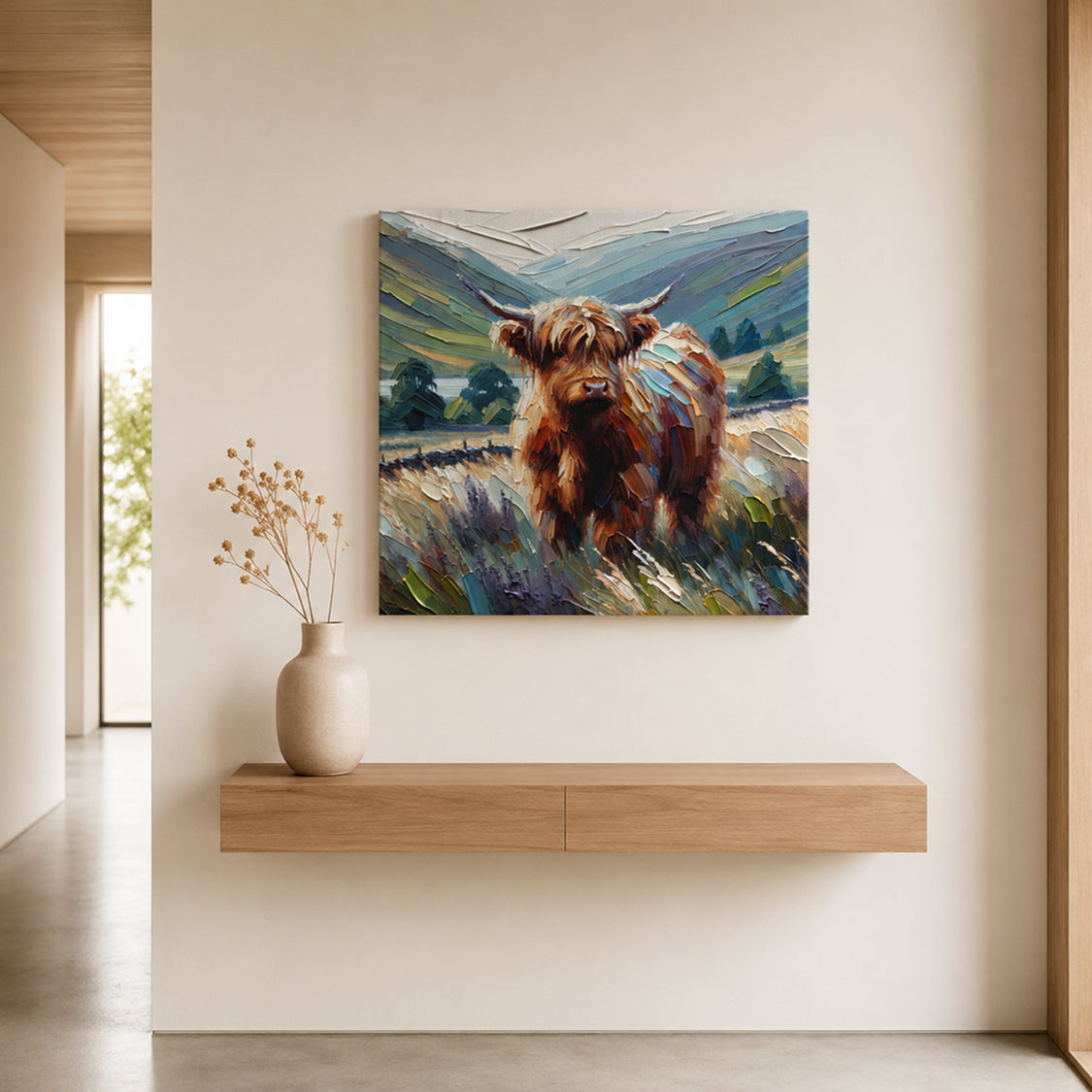 Muted Highland Journey Canvas