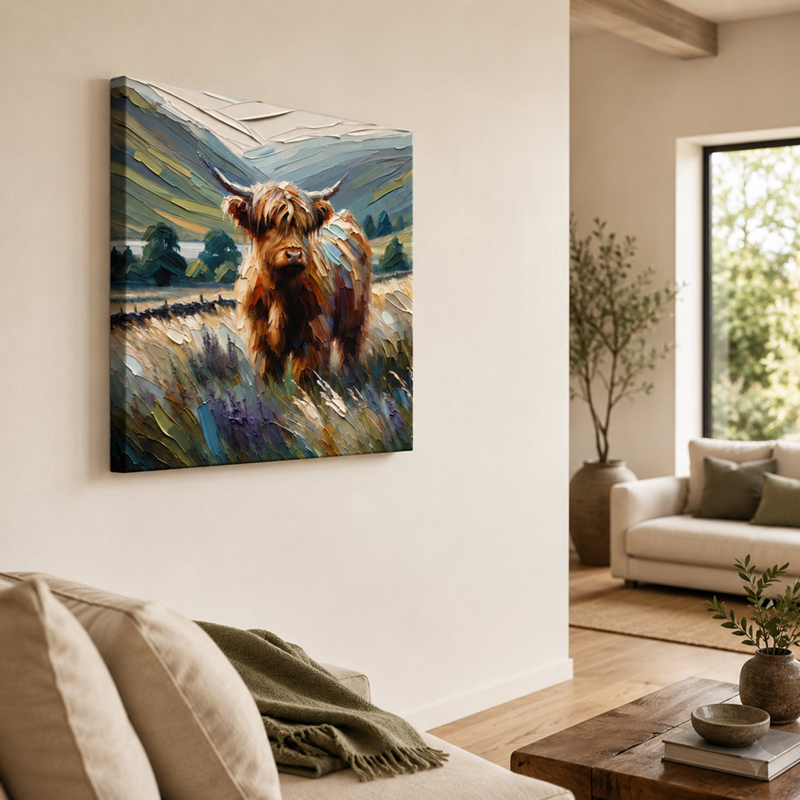 Muted Highland Journey Canvas