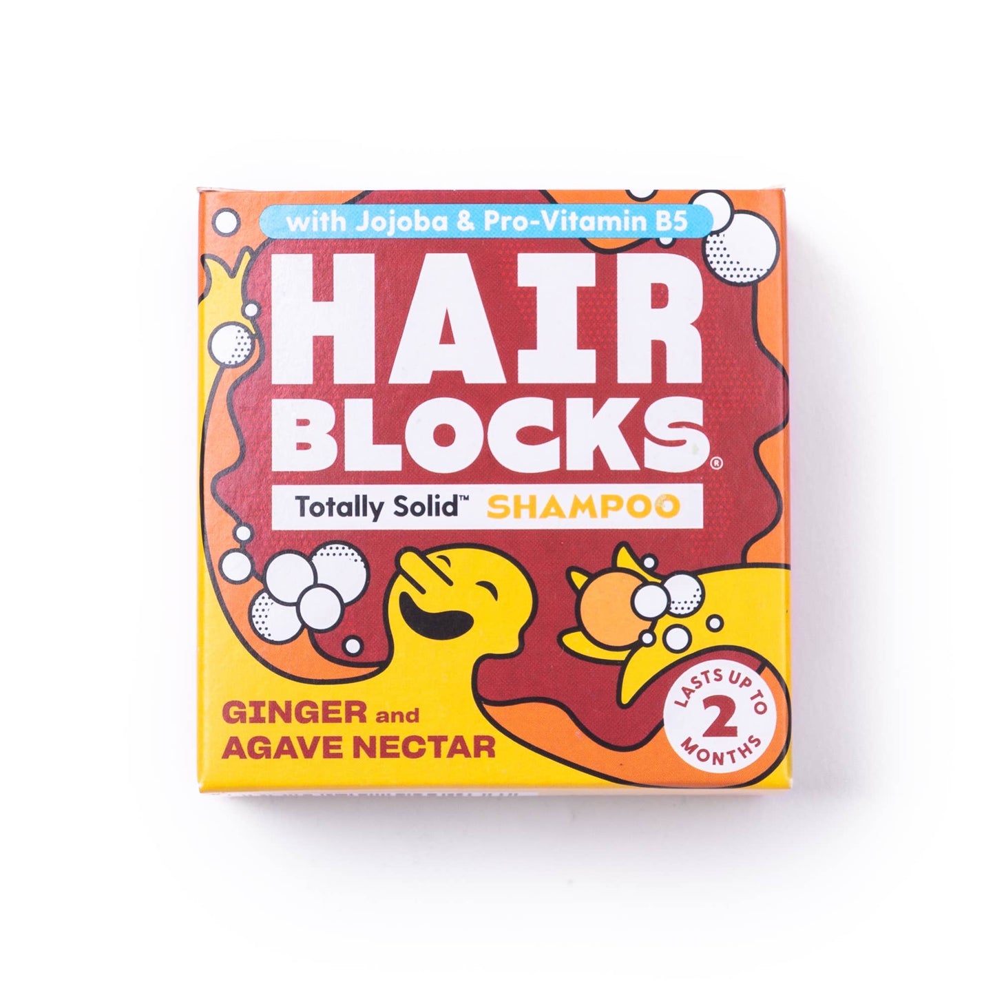 Hair Blocks Solid Shampoo Ginger & Agave Nectar - Plastic Free Vegan Shampoo Bars