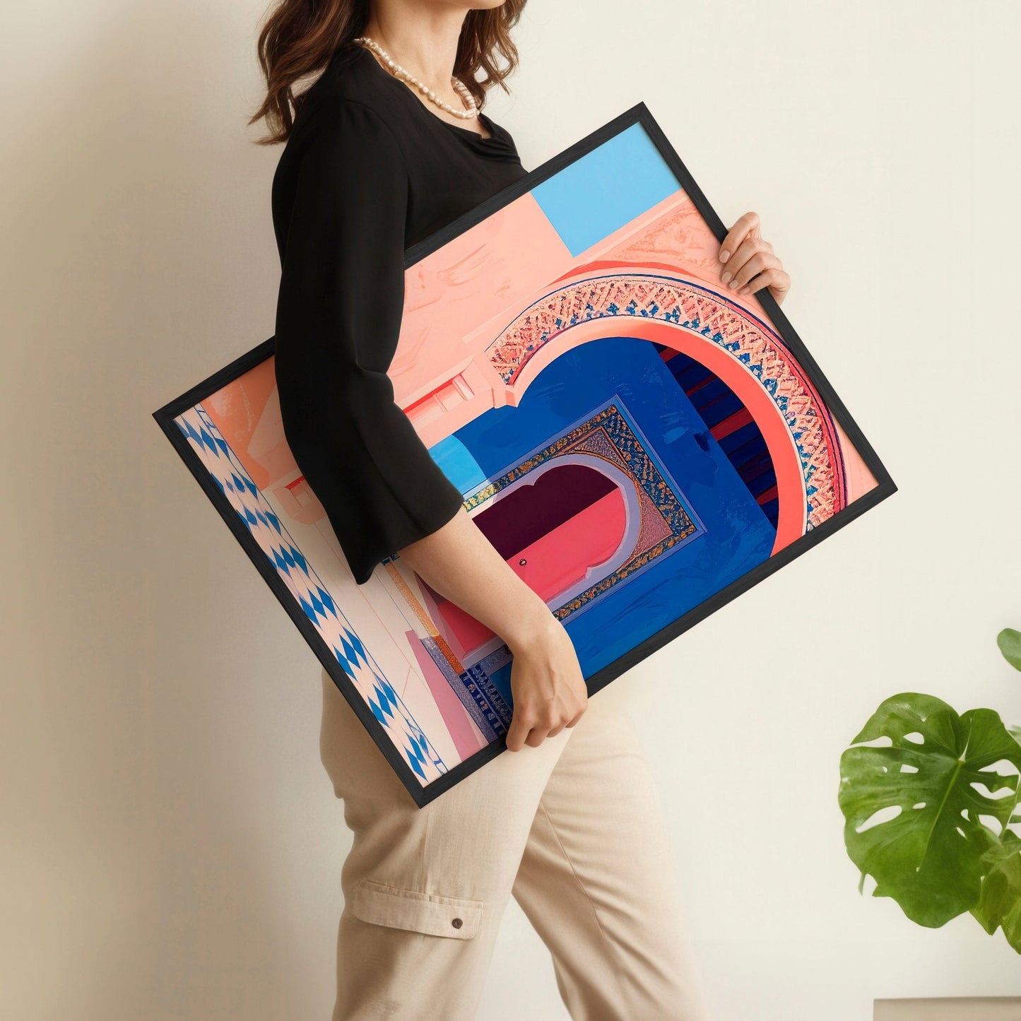 Hallway Wall Decor | Set of 2 Moroccan Inspired Wall art Prints