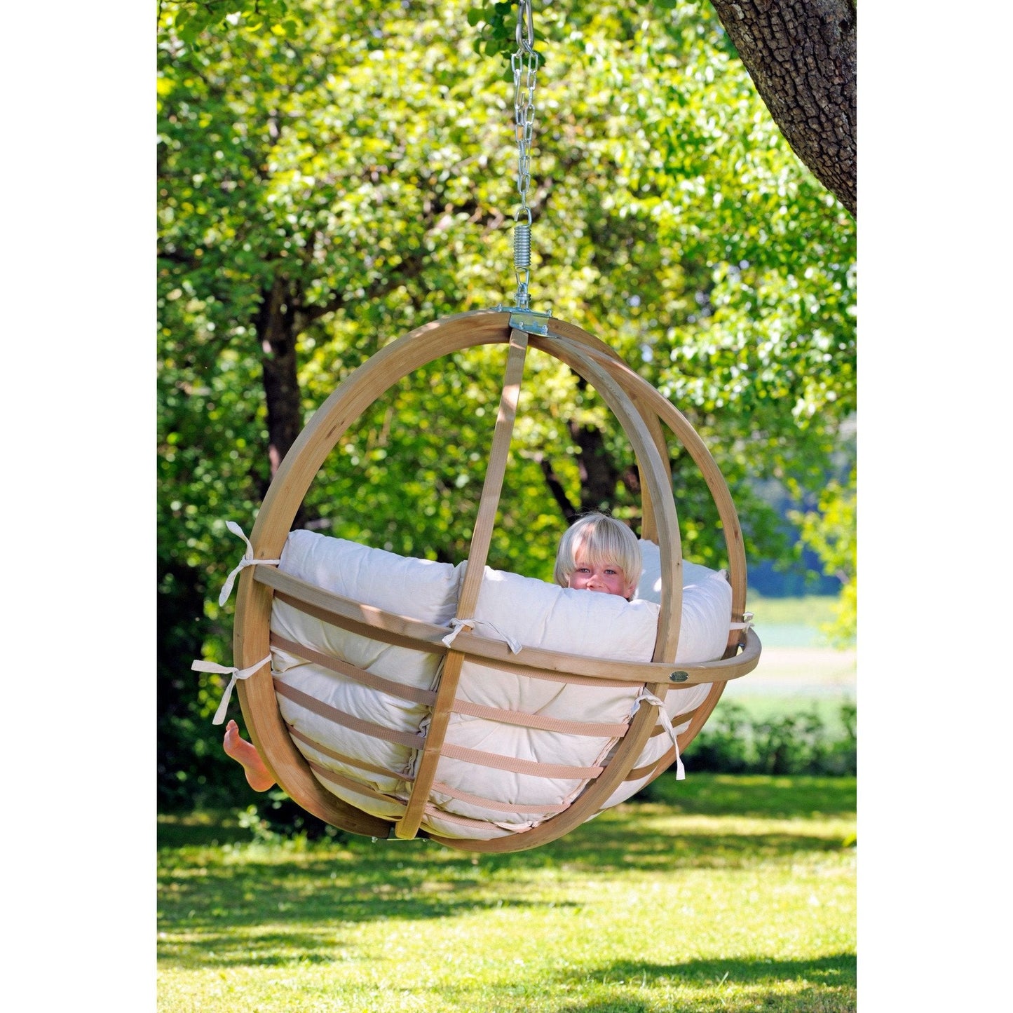 Globo Single Natura Hanging Egg Chair