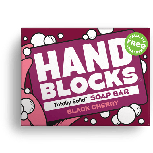 Hand Blocks Soap Black Cherry - Plastic Free Vegan Hand Soap Bars