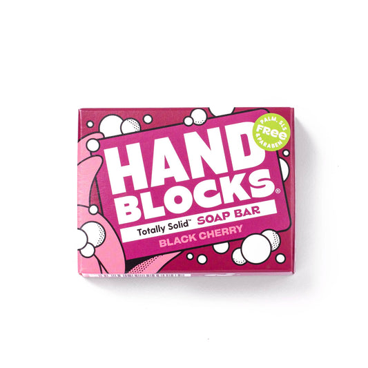 Hand Blocks Soap Black Cherry - Plastic Free Vegan Hand Soap Bars