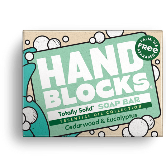 Hand Blocks Soap Cedarwood & Eucalyptus - Plastic Free Vegan Hand Soap Bars