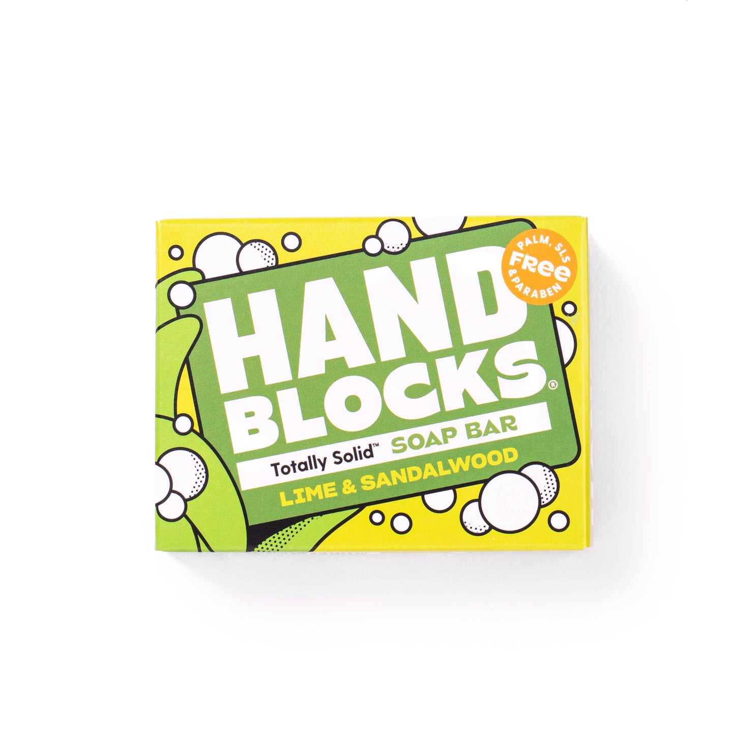 Hand Blocks Soap Lime & Sandawlwood - Plastic Free Vegan Hand Soap Bars