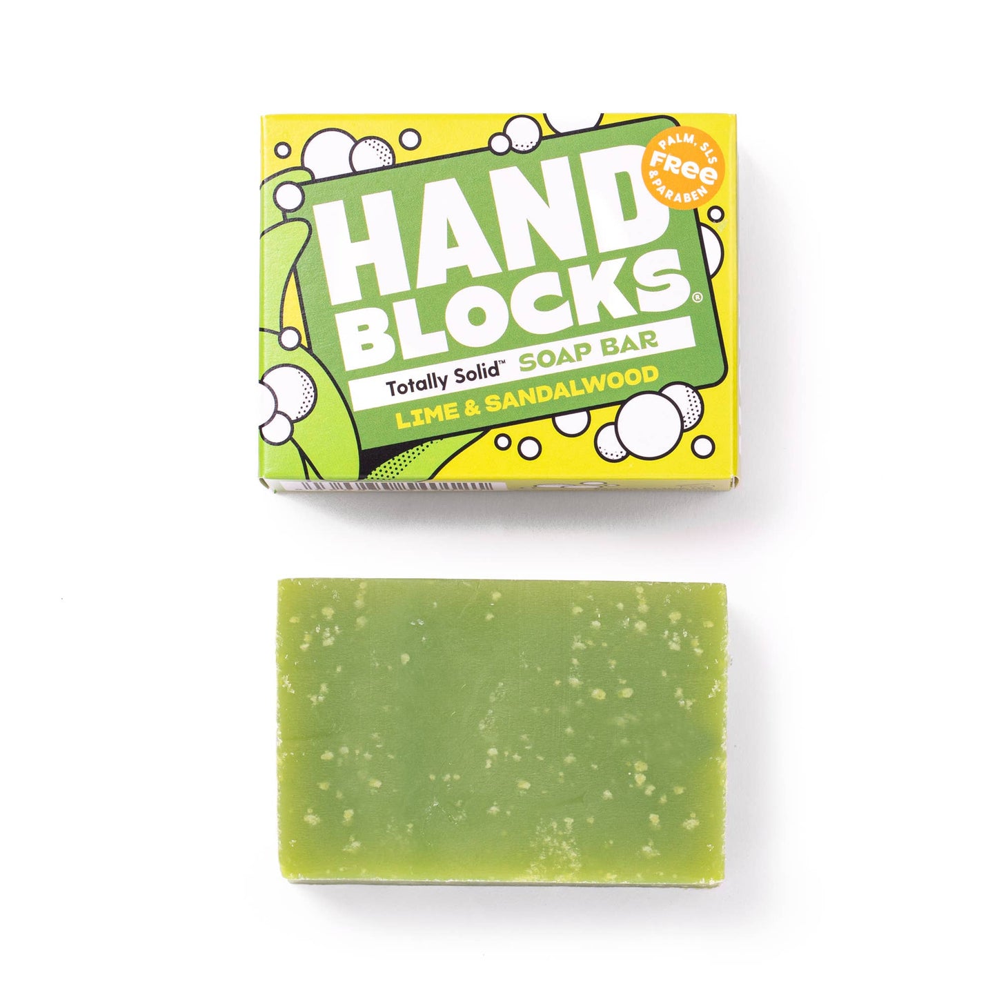 Hand Blocks Soap Lime & Sandawlwood - Plastic Free Vegan Hand Soap Bars