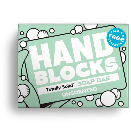 Hand Blocks Soap Naked Unscented - Plastic Free Vegan Hand Soap Bars