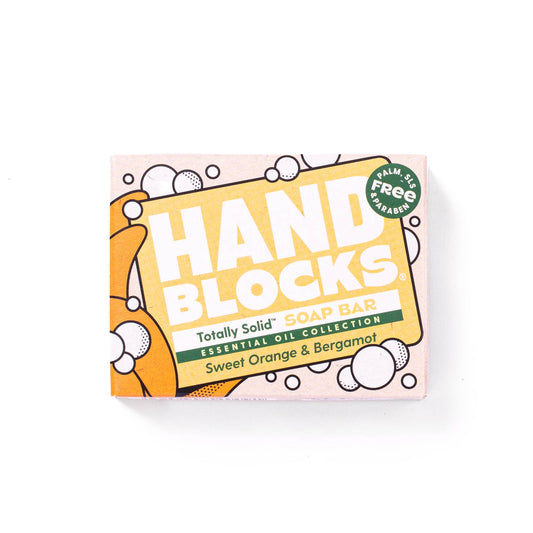 Hand Blocks Soap Sweet Orange & Bergamot - Plastic Free Vegan Hand Soap Bars