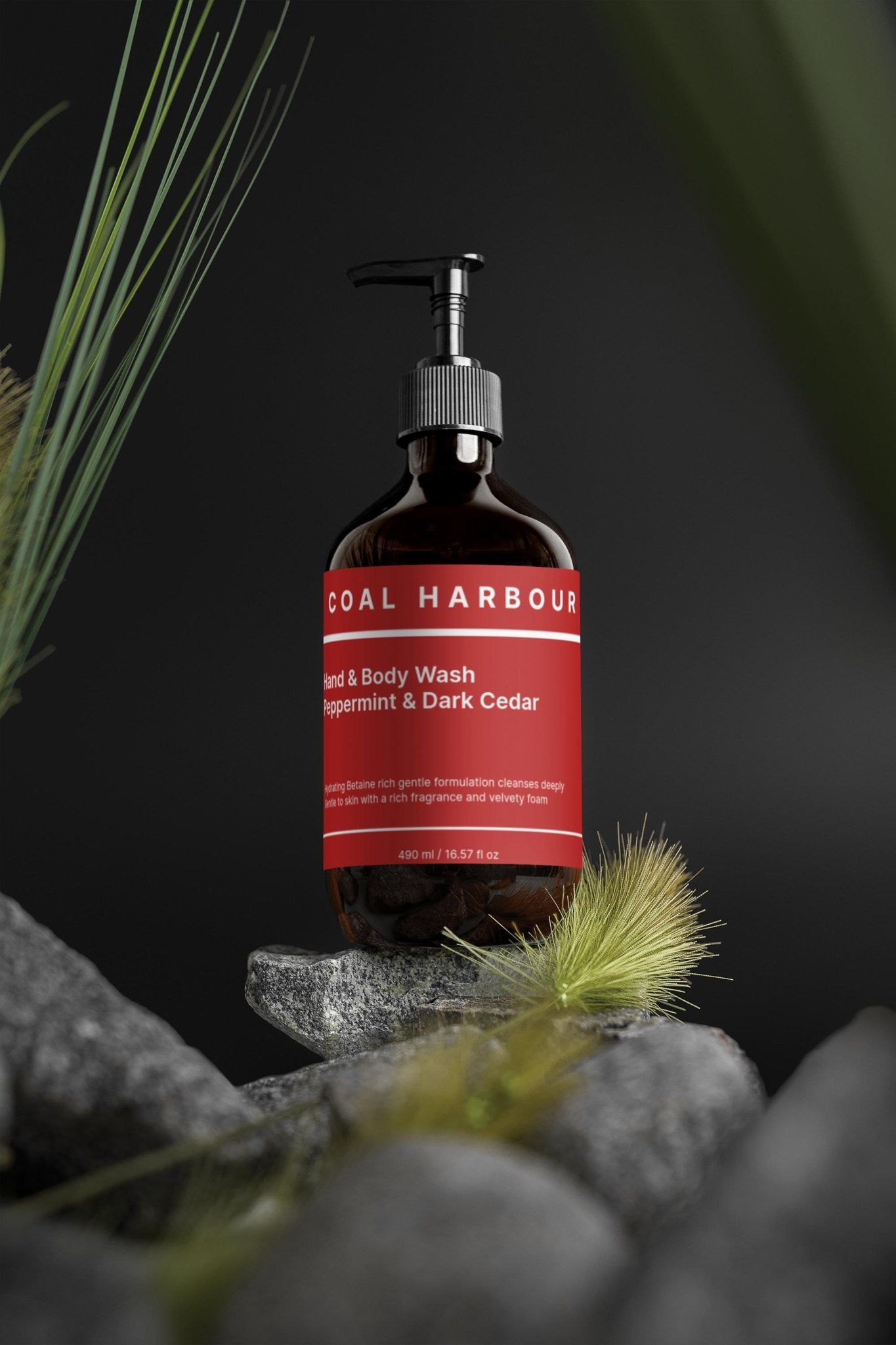 Hand & Body Wash - Peppermint & Dark Cedar 490ml